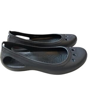 Crocs Kadee‎ Women's Black Flats Size 10